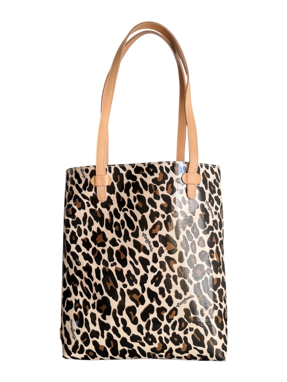 Consuela Everyday Tote Bag Cheetah Leopard Print Purse EUC - Picture 1 of 12